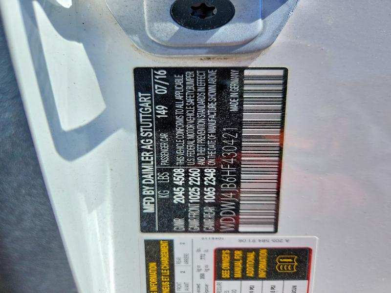 Aukcja sprzedaży 2017 Mercedes-benz C, vin: WDDWJ4JB6HF430421, numer aukcji: 56659106