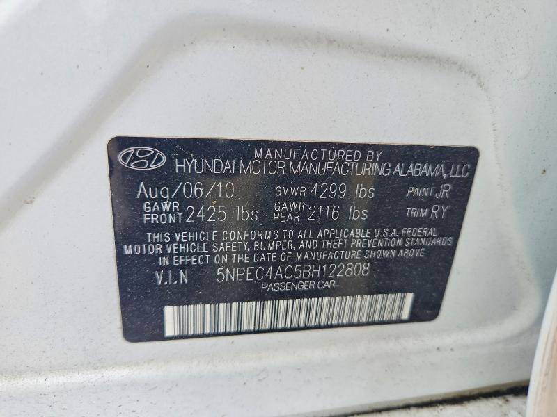 Aukcja sprzedaży 2011 Hyundai Sonata, vin: 5NPEC4AC5BH122808, numer aukcji: 56331336