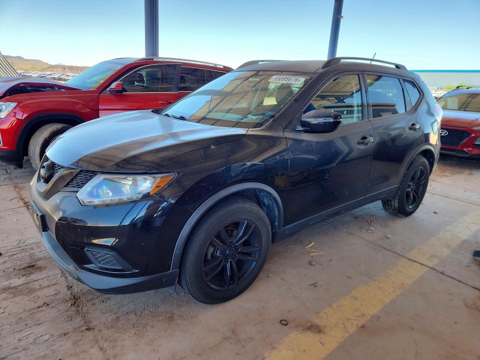 2016 Nissan Rogue მანქანა იყიდება აუქციონზე, vin: KNMAT2MV6GP717193, აუქციონის ნომერი: 55695676