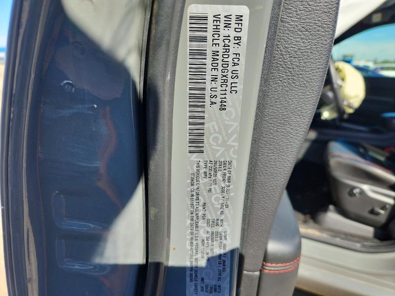 Aukcja sprzedaży 2024 Dodge Durango, vin: 1C4RDJDGXRC111448, numer aukcji: 58032136