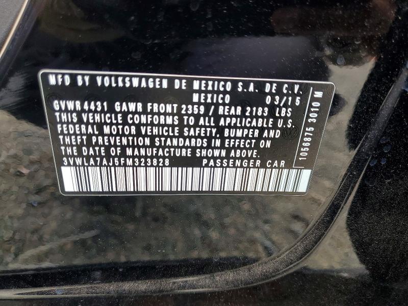 Продажа на аукционе авто 2015 Volkswagen Jetta, vin: 3VWLA7AJ5FM323828, номер лота: 53409856