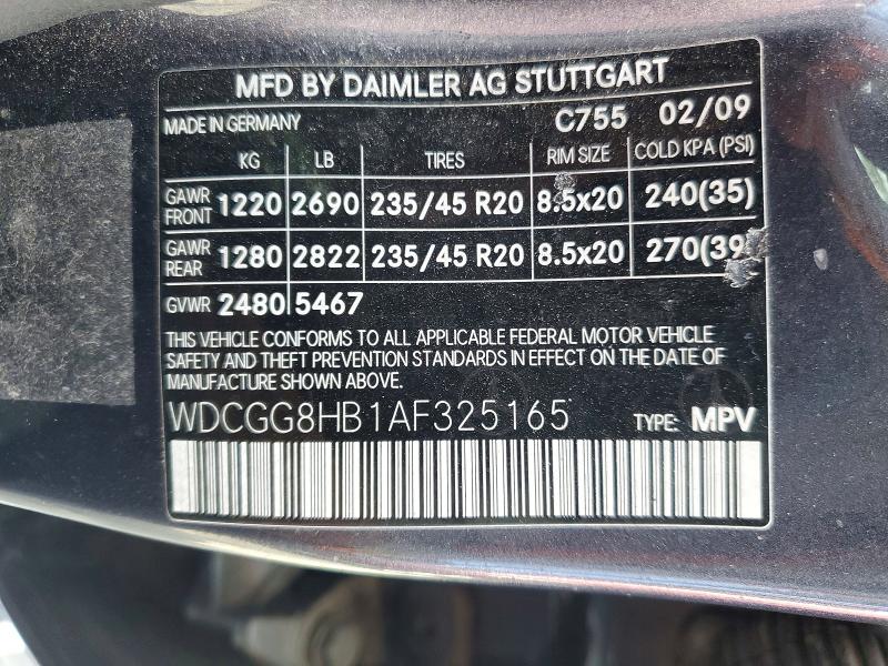 Aukcja sprzedaży 2010 Mercedes-benz Glk, vin: WDCGG8HB1AF325165, numer aukcji: 56089596