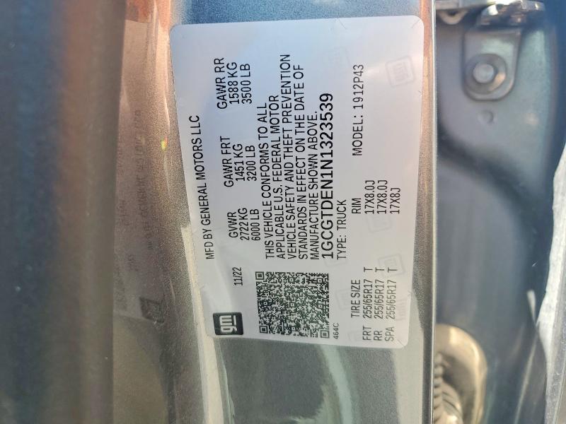 Продажа на аукционе авто 2022 Chevrolet Colorado, vin: 1GCGTDEN1N1323539, номер лота: 59186496