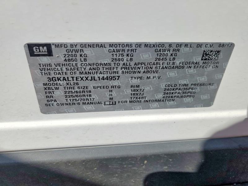 Aukcja sprzedaży 2018 Gmc Terrain, vin: 3GKALTEXXJL144957, numer aukcji: 56287166