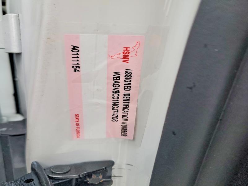 46842246 :رقم المزاد ، WBAGV8C01NCJ74706 vin ، 2022 Bmw M850xi مزاد بيع