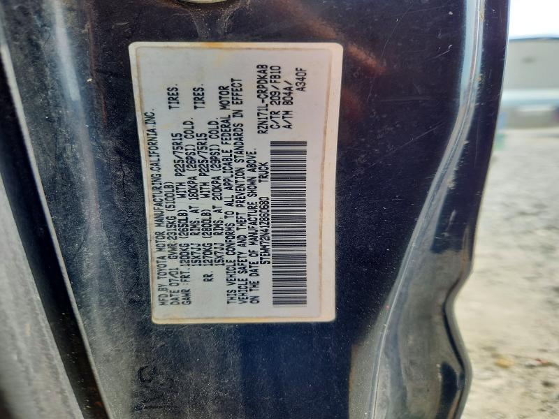 58723466 :رقم المزاد ، 5TEWM72N41Z860680 vin ، 2001 Toyota Tacoma مزاد بيع