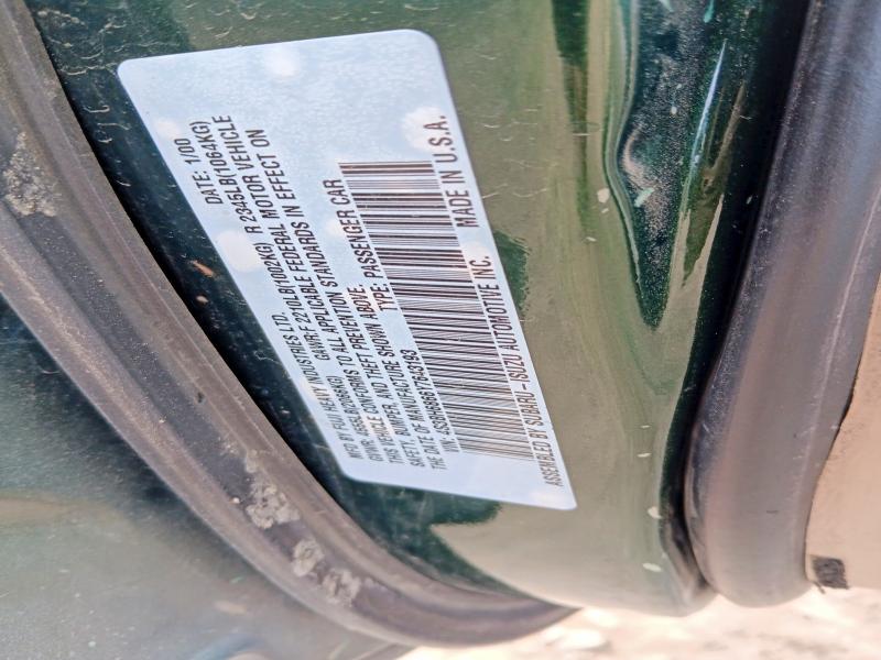 2000 Subaru Legacy მანქანა იყიდება აუქციონზე, vin: 4S3BH6866Y7643193, აუქციონის ნომერი: 55978766