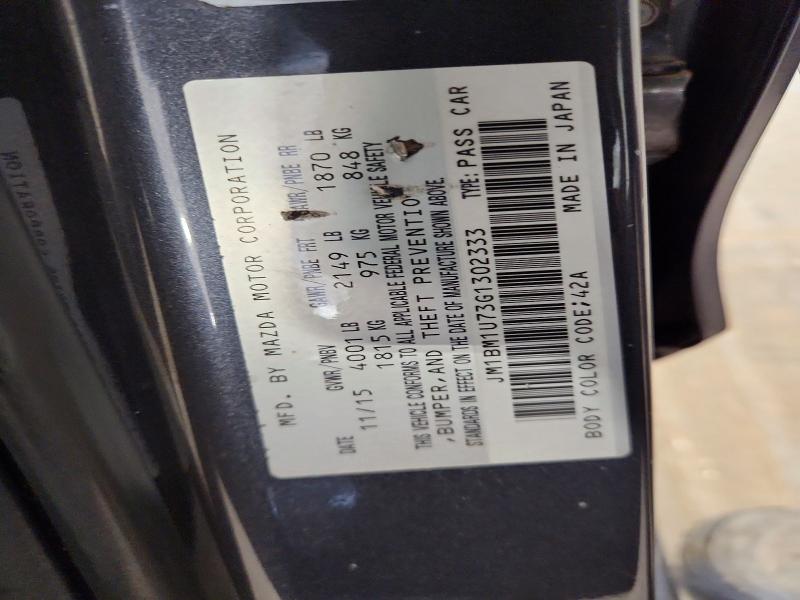 56453066 :رقم المزاد ، JM1BM1U73G1302333 vin ، 2016 Mazda 3 مزاد بيع