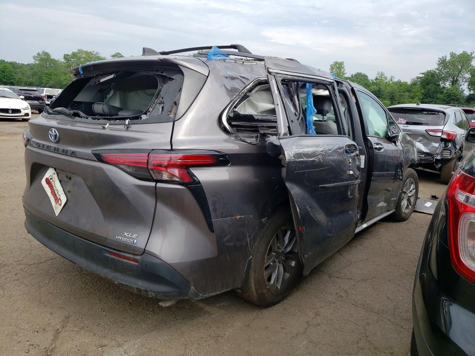 2021 Toyota Sienna მანქანა იყიდება აუქციონზე, vin: 5TDYSKFC1MS029908, აუქციონის ნომერი: 58890386