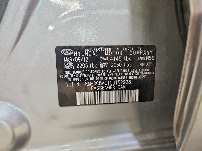 56223166 :رقم المزاد ، KMHDC8AE1CU152928 vin ، 2012 Hyundai Elantra Touring مزاد بيع