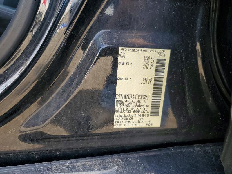 56514046 :رقم المزاد ، 1N4AL3AP8FC144840 vin ، 2015 Nissan Altima مزاد بيع