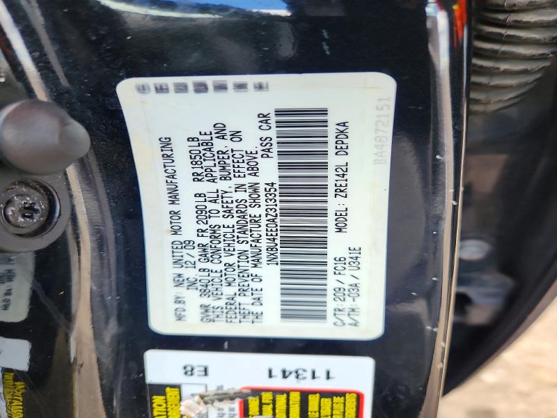 Aukcja sprzedaży 2010 Toyota Corolla, vin: 1NXBU4EE0AZ313354, numer aukcji: 58466936