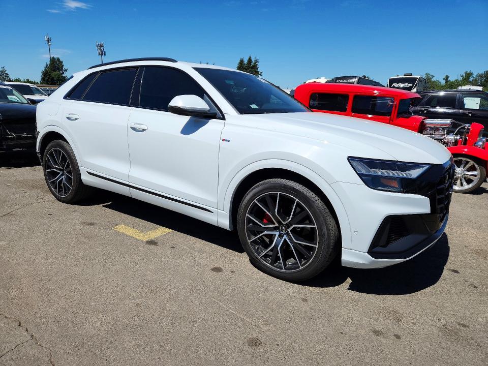 2022 Audi Q8 მანქანა იყიდება აუქციონზე, vin: WA1EVBF1XND008023, აუქციონის ნომერი: 57587836