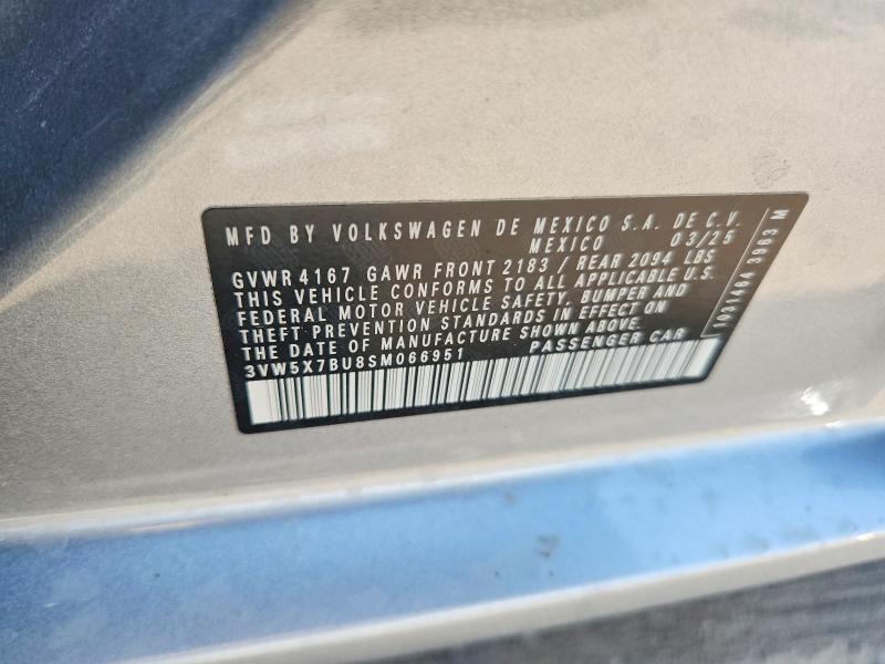 Aukcja sprzedaży 2025 Volkswagen Jetta, vin: 3VW5X7BU8SM066951, numer aukcji: 57897426