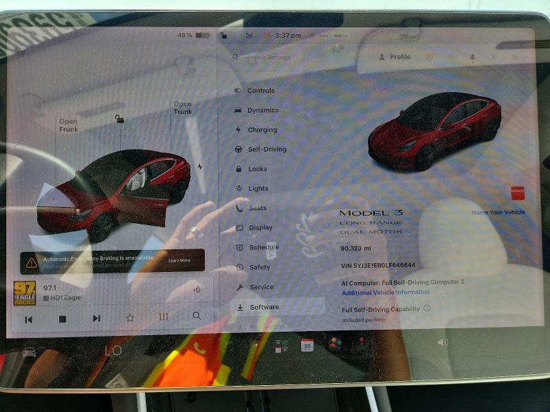 Aukcja sprzedaży 2020 Tesla Model 3, vin: 5YJ3E1EB0LF646644, numer aukcji: 59390366