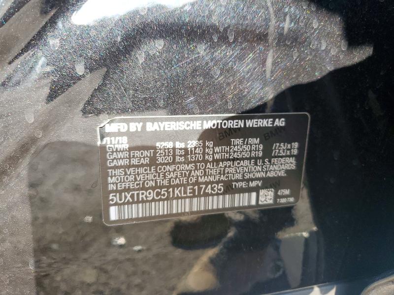 Продажа на аукционе авто 2019 Bmw X3, vin: 5UXTR9C51KLE17435, номер лота: 59153836