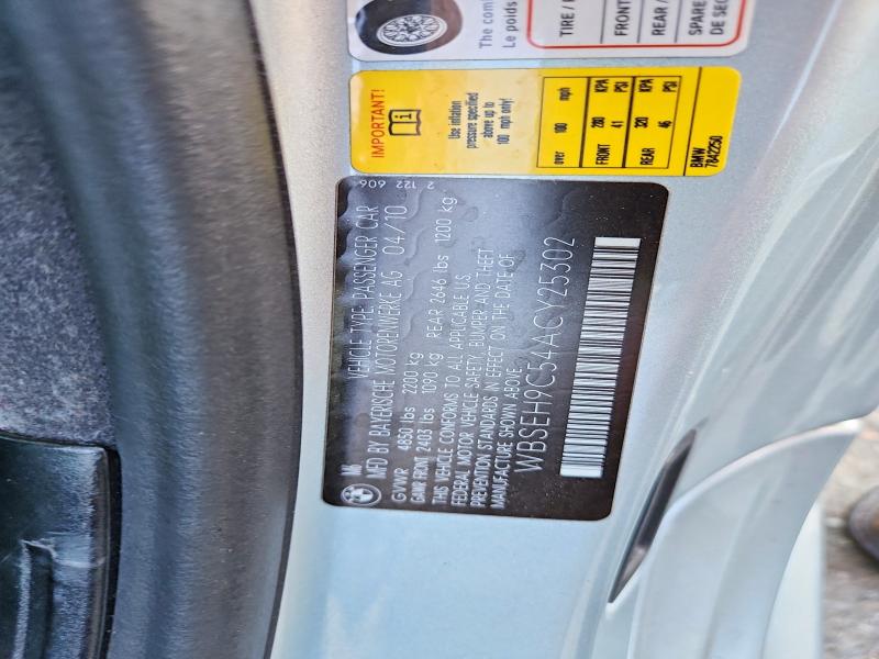 Aukcja sprzedaży 2010 Bmw M6, vin: WBSEH9C54ACY25302, numer aukcji: 56788766