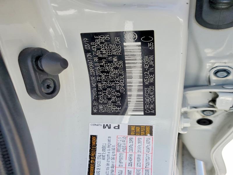 Продажа на аукционе авто 2020 Toyota Corolla, vin: JTDP4RCEXLJ011536, номер лота: 56579766