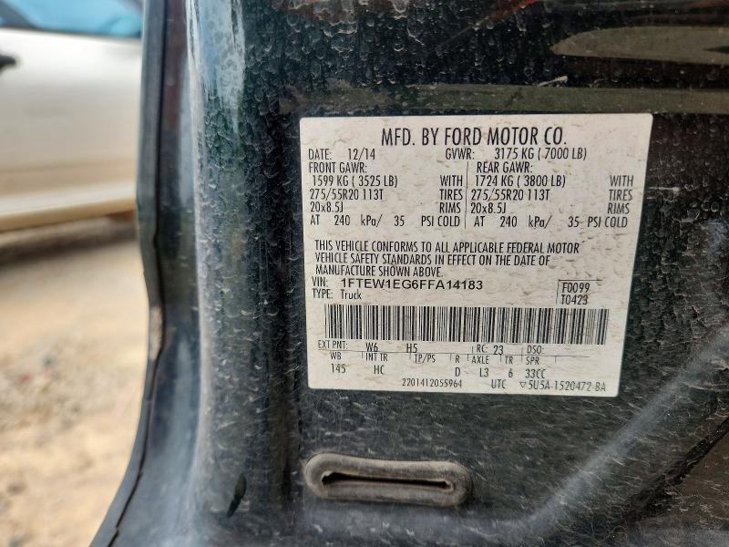 56365666 :رقم المزاد ، 1FTEW1EG6FFA14183 vin ، 2015 Ford F150 مزاد بيع