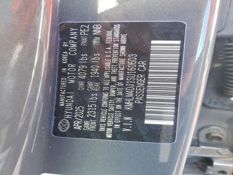 56363746 :رقم المزاد ، KMHLM4DJ1SU160603 vin ، 2025 Hyundai Elantra Hybrid مزاد بيع