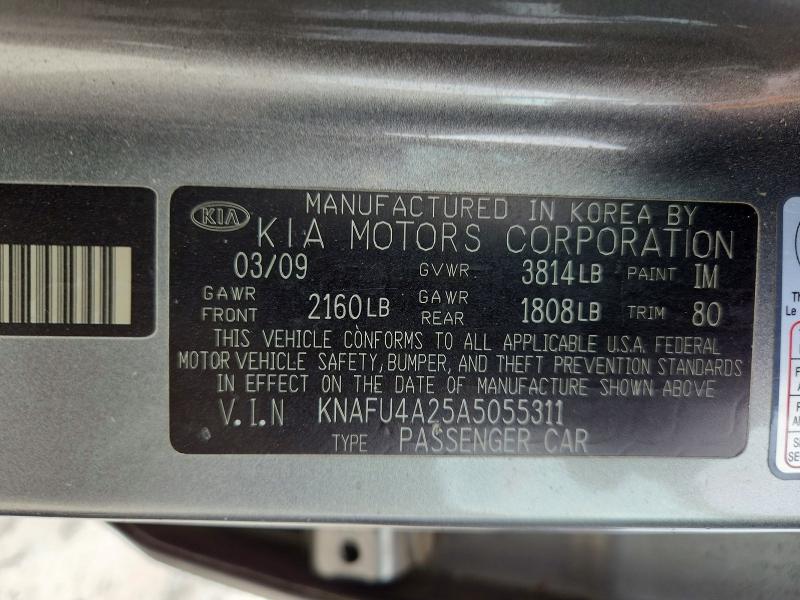 Продажа на аукционе авто 2010 Kia Forte, vin: KNAFU4A25A5055311, номер лота: 56041736