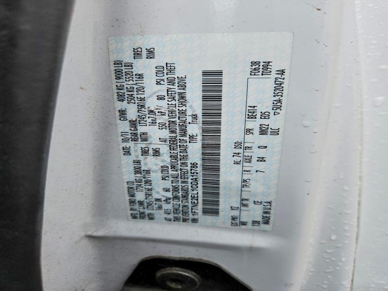 Aukcja sprzedaży 2012 Ford Econoline, vin: 1FTNE2EL1CDA15786, numer aukcji: 56783096