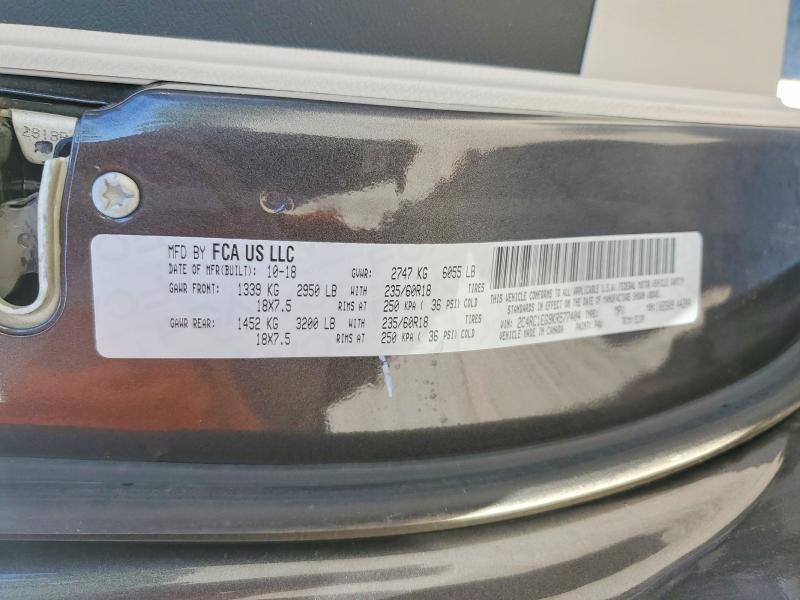 2019 Chrysler Pacifica მანქანა იყიდება აუქციონზე, vin: 2C4RC1EG9KR577404, აუქციონის ნომერი: 55557006
