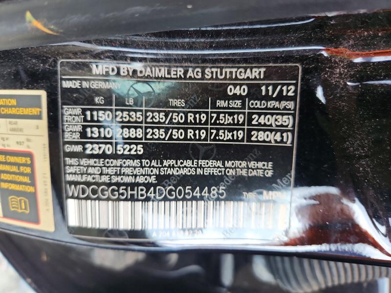 Продаж на аукціоні авто 2013 Mercedes-benz Glk, vin: WDCGG5HB4DG054485, номер лоту: 55443516