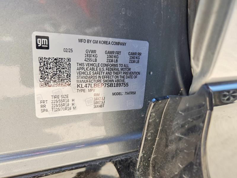 2025 Buick Envista მანქანა იყიდება აუქციონზე, vin: KL47LBEP7SB189755, აუქციონის ნომერი: 57916146