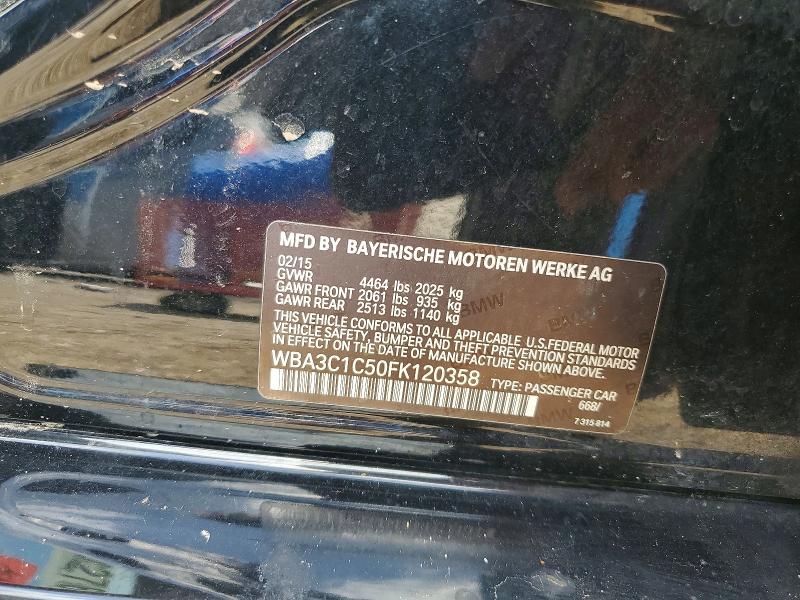56173276 :رقم المزاد ، WBA3C1C50FK120358 vin ، 2015 Bmw 328 مزاد بيع