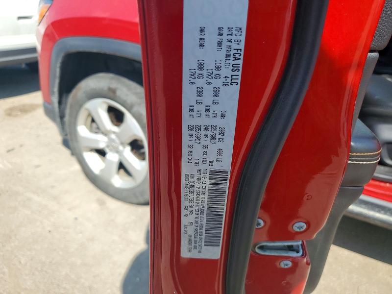 56530206 :رقم المزاد ، 3C4NJDBB7JT366180 vin ، 2018 Jeep Compass مزاد بيع