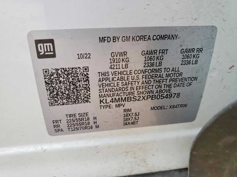 2023 Buick Encore Gx მანქანა იყიდება აუქციონზე, vin: KL4MMBS2XPB054978, აუქციონის ნომერი: 57528276