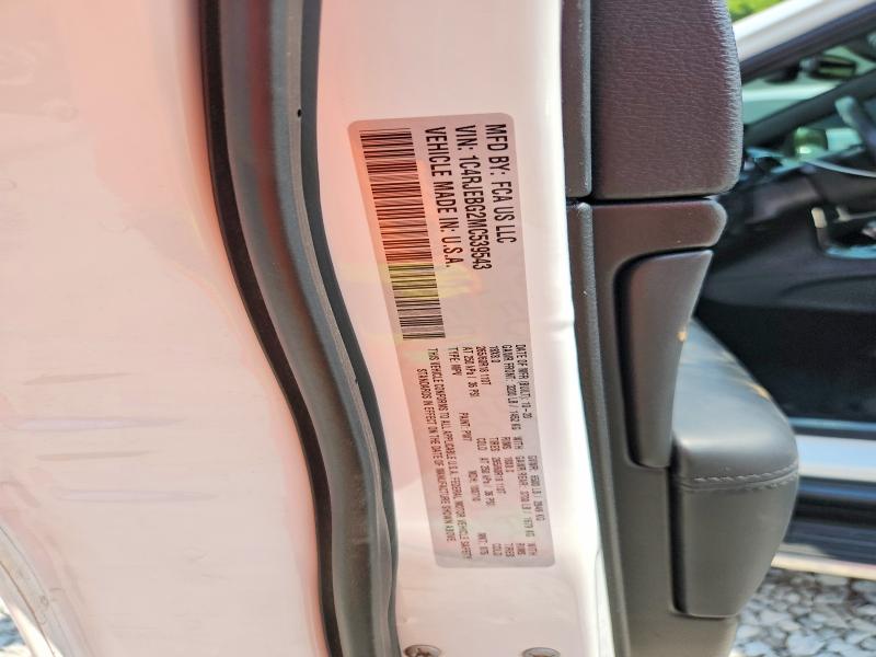 58576116 :رقم المزاد ، 1C4RJEBG2MC539543 vin ، 2021 Jeep Grand Cherokee مزاد بيع