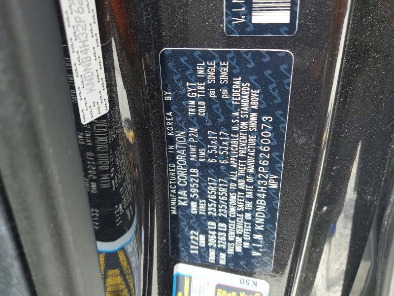 Aukcja sprzedaży 2023 Kia Carnival, vin: KNDNB4H32P6260073, numer aukcji: 57067906