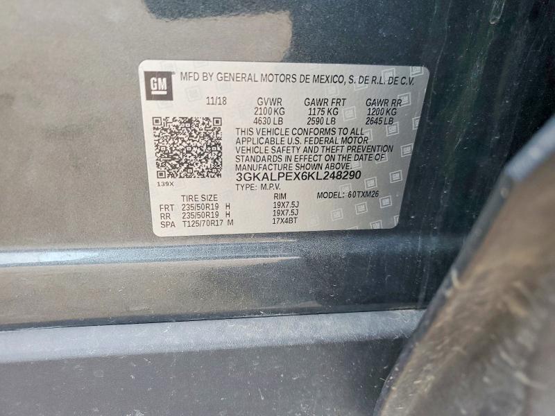 Продажа на аукционе авто 2019 Gmc Terrain, vin: 3GKALPEX6KL248290, номер лота: 57250176