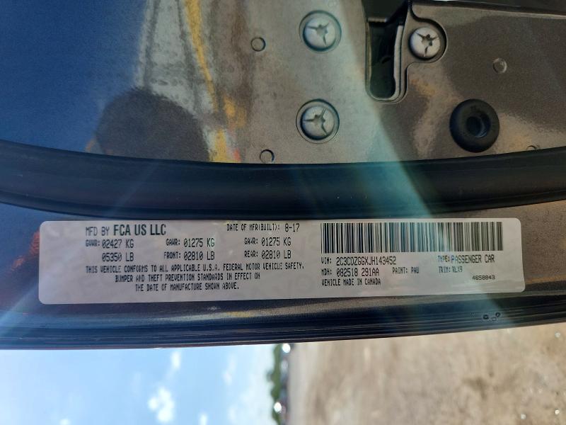 2018 Dodge Challenger მანქანა იყიდება აუქციონზე, vin: 2C3CDZGGXJH143452, აუქციონის ნომერი: 56992576