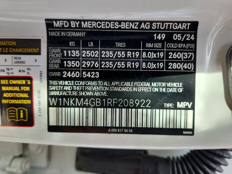 Продаж на аукціоні авто 2024 Mercedes-benz Glc, vin: W1NKM4GB1RF208922, номер лоту: 55682546