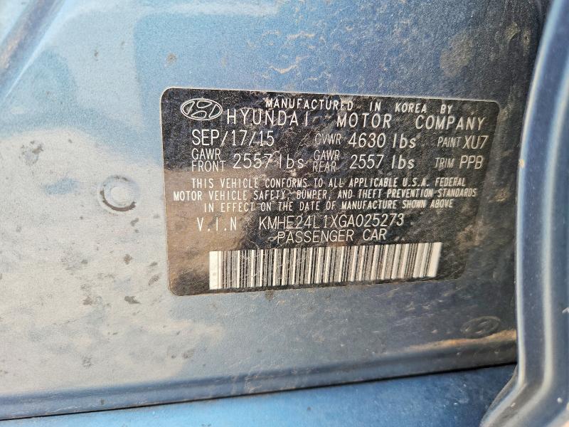 Продажа на аукционе авто 2016 Hyundai Sonata Hybrid, vin: KMHE24L1XGA025273, номер лота: 58042076
