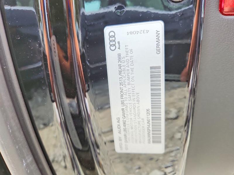 57019186 :رقم المزاد ، WAUWNGF54JN011205 vin ، 2018 Audi A5 مزاد بيع