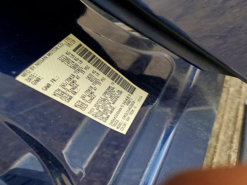 59092856 :رقم المزاد ، 1N6AA1E6XKN530483 vin ، 2019 Nissan Titan مزاد بيع