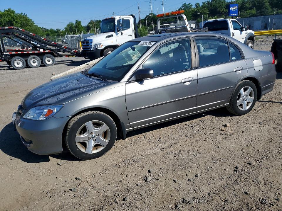 2005 Honda Civic მანქანა იყიდება აუქციონზე, vin: 2HGES26855H553840, აუქციონის ნომერი: 55822276