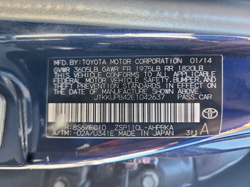 Auction sale of the 2014 Scion Xd, vin: JTKKUPB42E1042637, lot number: 58814566