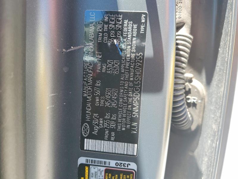 56623416 :رقم المزاد ، 5NMP5DGL5SH079255 vin ، 2025 Hyundai Santa Fe مزاد بيع