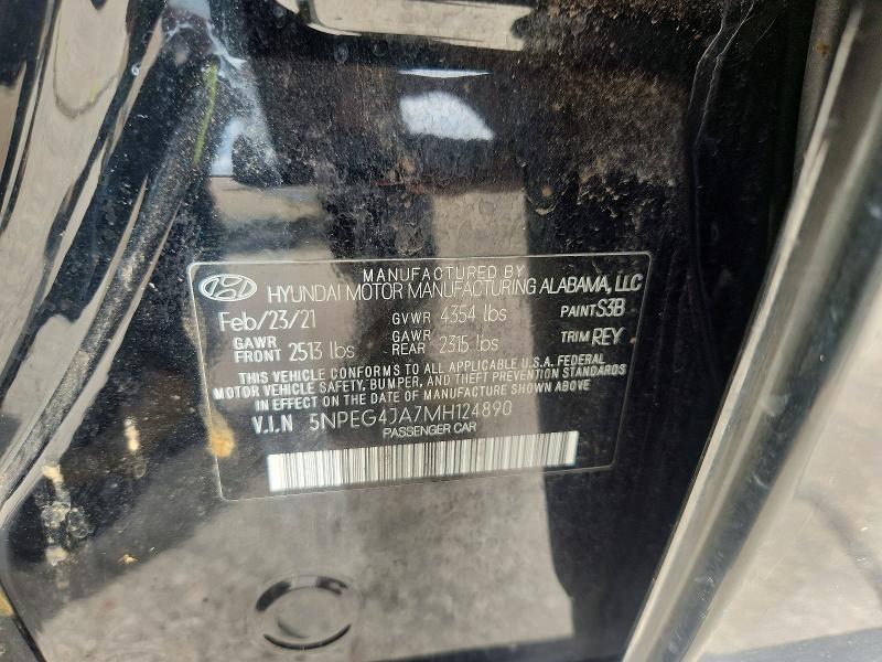 Продажа на аукционе авто 2021 Hyundai Sonata, vin: 5NPEG4JA7MH124890, номер лота: 57772636