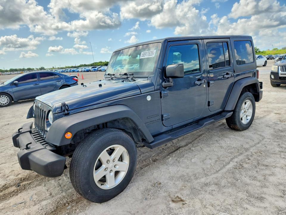 2016 Jeep Wrangler Unlimited მანქანა იყიდება აუქციონზე, vin: 1C4BJWDGXGL207228, აუქციონის ნომერი: 58917626