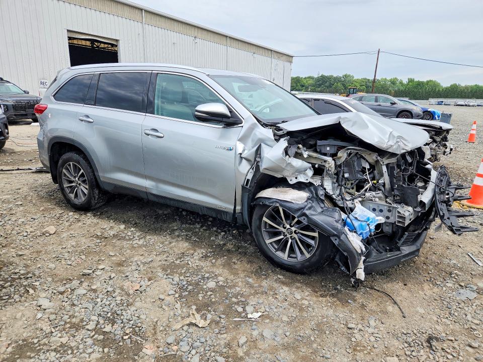 2019 Toyota Highlander Hybrid მანქანა იყიდება აუქციონზე, vin: 5TDJGRFH5KS052872, აუქციონის ნომერი: 57710326