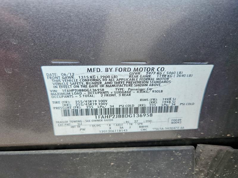 Aukcja sprzedaży 2013 Ford Taurus, vin: 1FAHP2J88DG136958, numer aukcji: 56286766