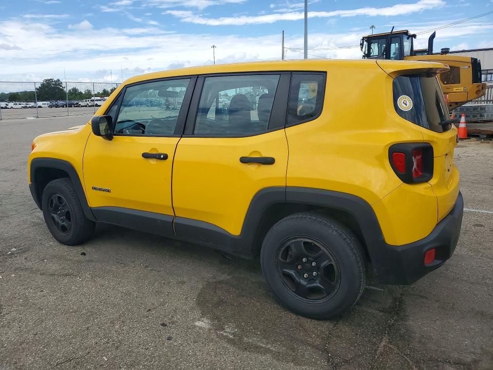 57553786 :رقم المزاد ، ZACCJBAH1HPF04296 vin ، 2017 Jeep Renegade مزاد بيع