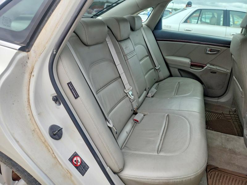 2007 Hyundai Azera მანქანა იყიდება აუქციონზე, vin: KMHFC46F97A209693, აუქციონის ნომერი: 58393306