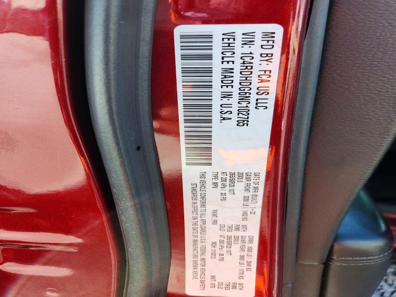 Продажа на аукционе авто 2022 Dodge Durango, vin: 1C4RDHDG6NC102765, номер лота: 56896606